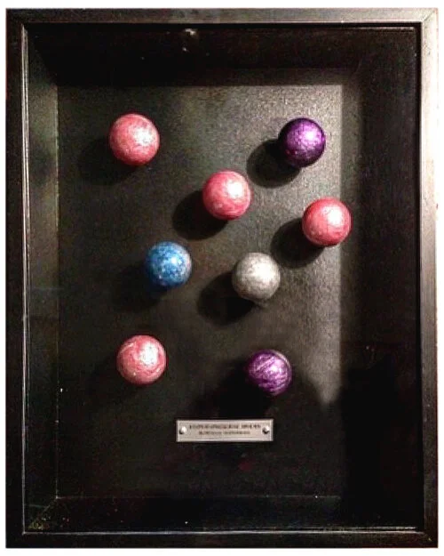   Hypersphaerae iridis   Bornite Superball  November 22, 2013  16 3/4"x 13 5/16"x 4 1/8"   Classification    Available for purchase  