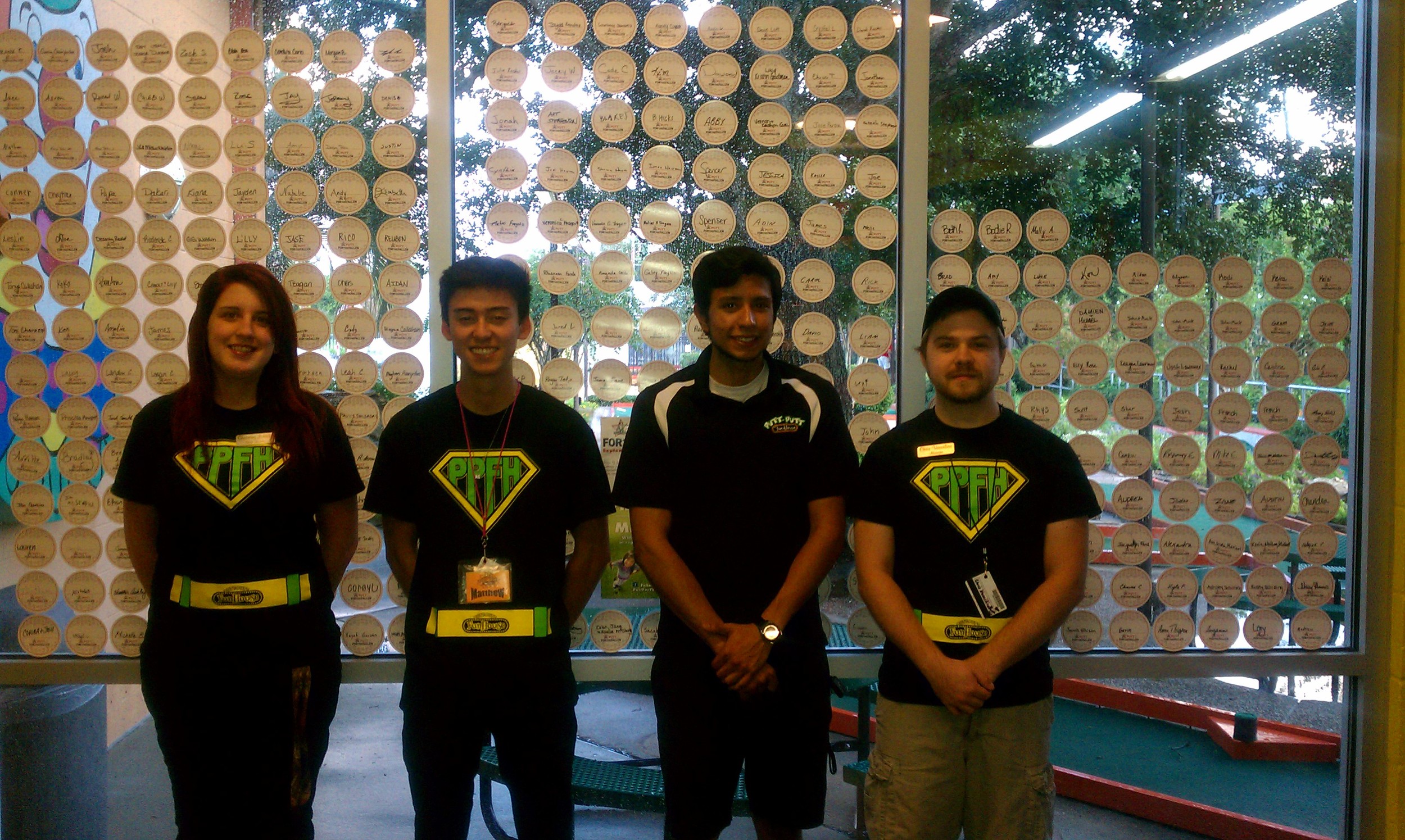 Putt-Putt FunHouse Staff With Many Paper Golf Balls.jpg