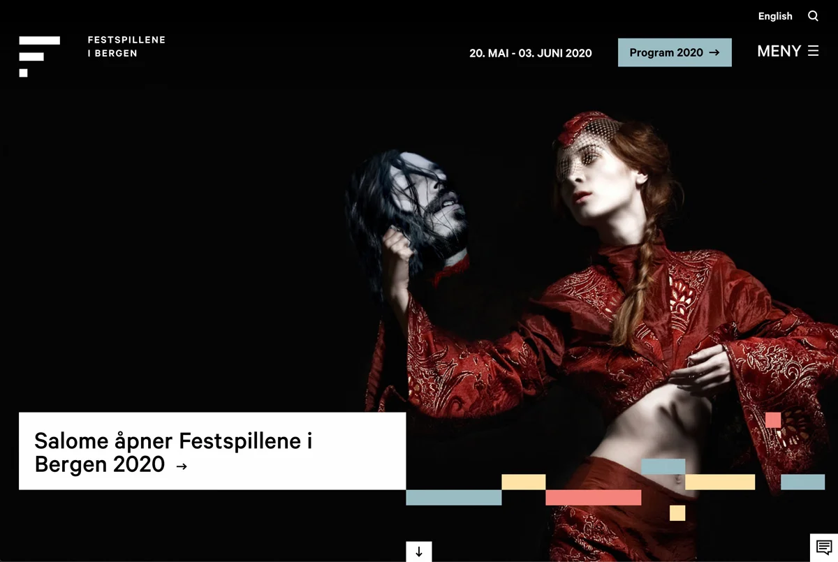 Festspillene i Bergen landing page