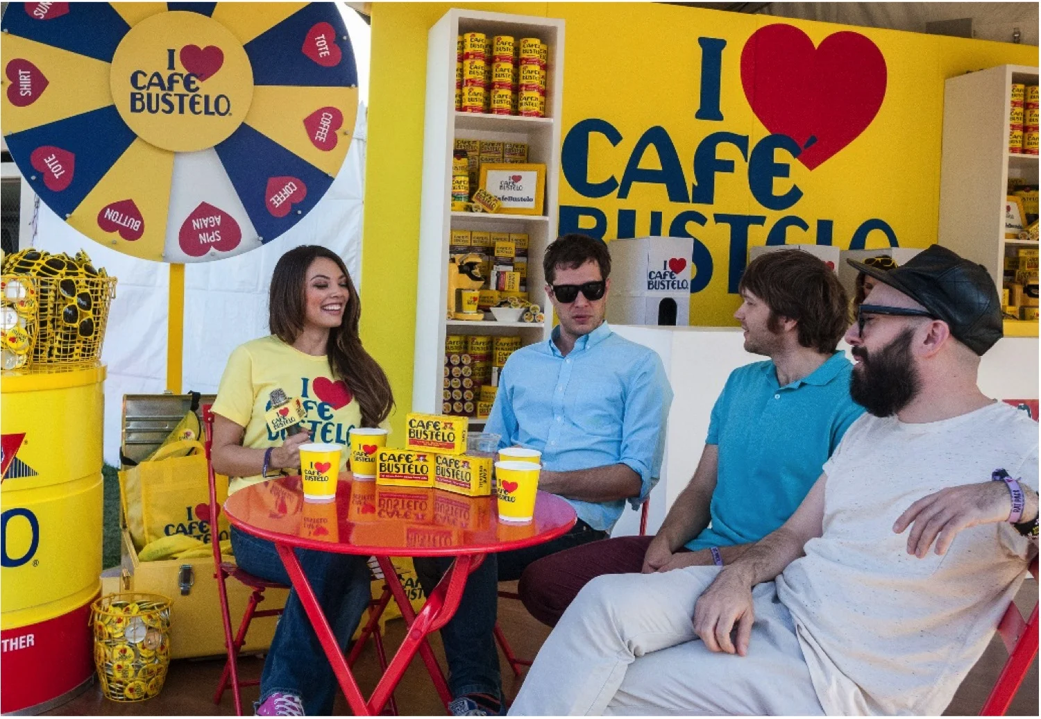 While fashion is my first thought when attending any big music festival, you have to make sure you have the fuel to rock through all of the shows! If you are attending Pitchfork this weekend you have got to stop by Cafe Bustelo and grab some of their yummy caffeine, sooooo good!
