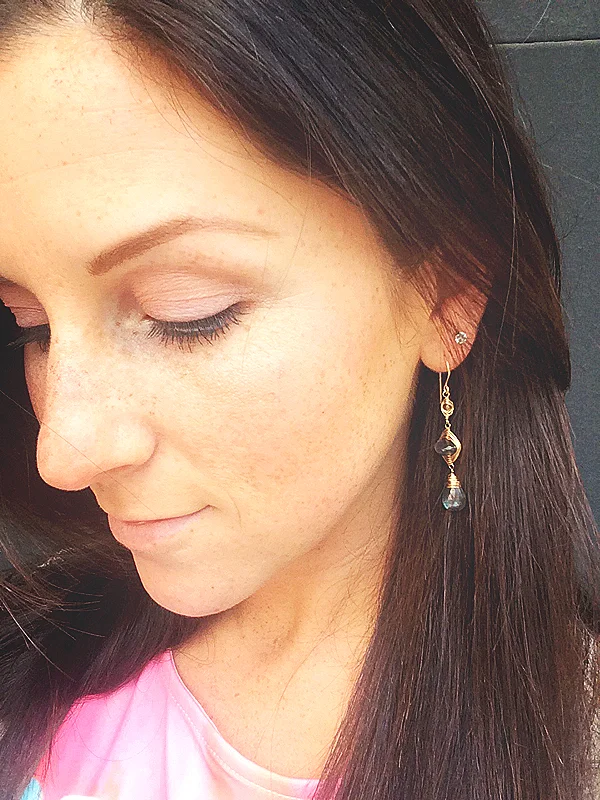 "Green Rain Earrings"