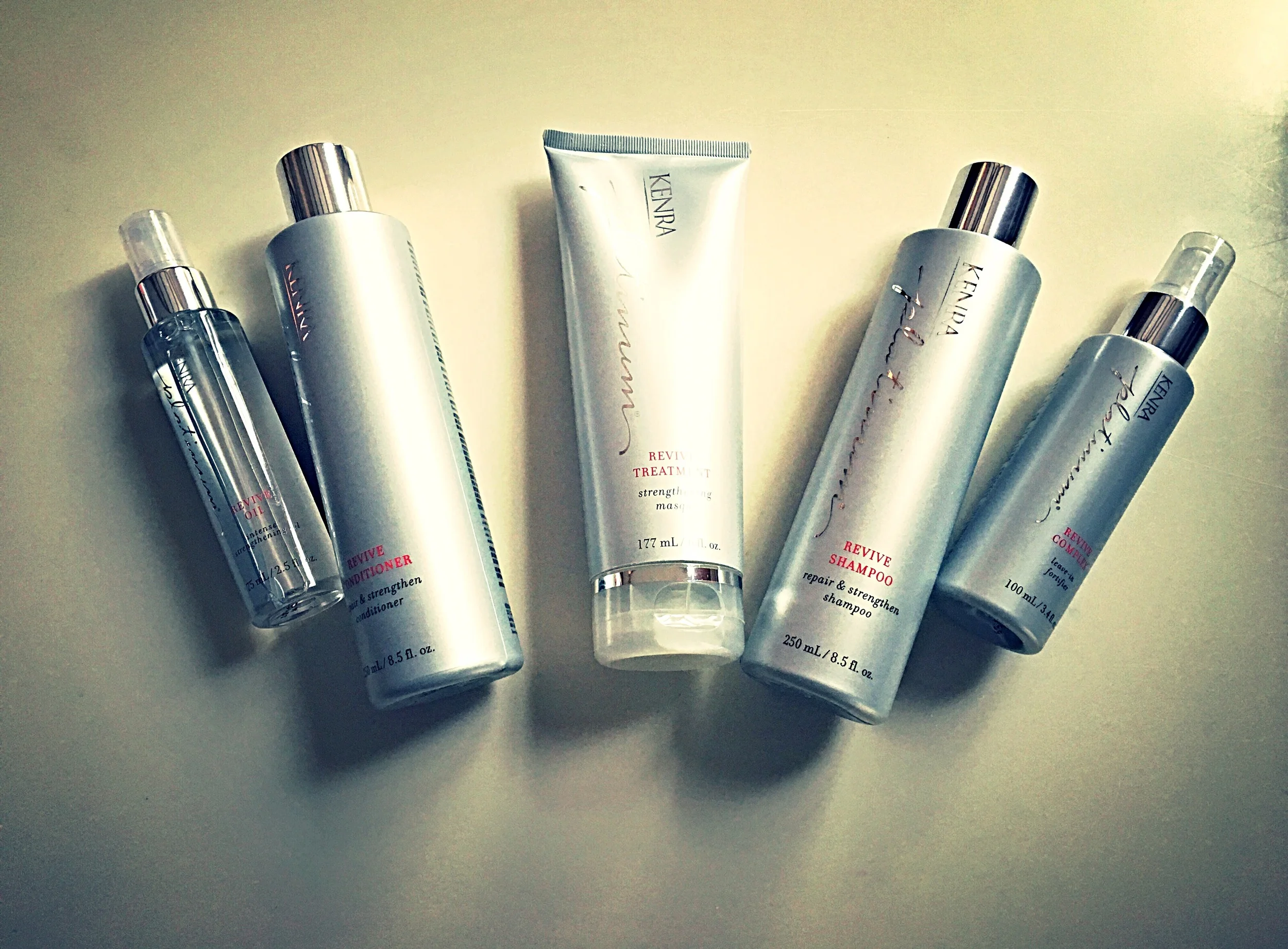 Hair Revival is right! My hair has been super dry lately from all of the ombre dying and the winter weather and this hair system by Kenra is revamped my hair. The smell is fabulous and I love the silkiness these products leave my hair feeling :) *Shop Online: http://kenra.info/KenraPlatinum.aspx