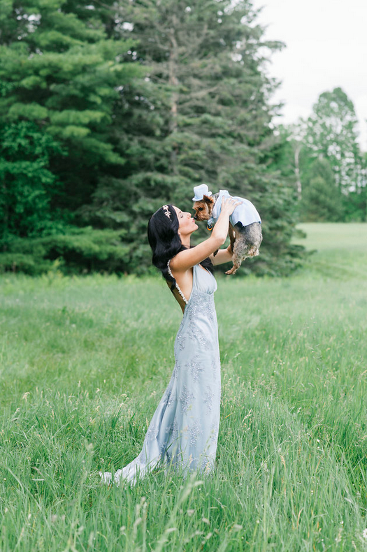 Fur Babies Many of of us have a pet that we consider our child so why not have them be a part of the wedding party? Have them as your "flower girl" or "ring bearer" and purchase a cute outfit that fits the theme of the wedding. Hearts will melt and they get walked down the aisle! 
