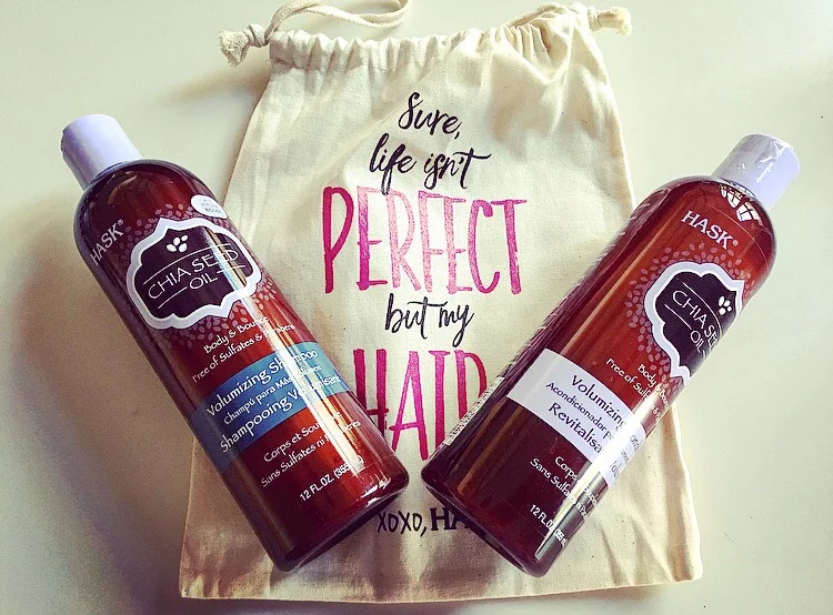 I naturally have pretty large and thick hair, but in the winter it tends so get a little bogged down and sad. After using this Hask Chia Seed Oil Volumizing Shampoo and Conditioner my hair automatically had more bounce and body, but without the annoying frizz. SO AMAZING, I love HASK HAIR!