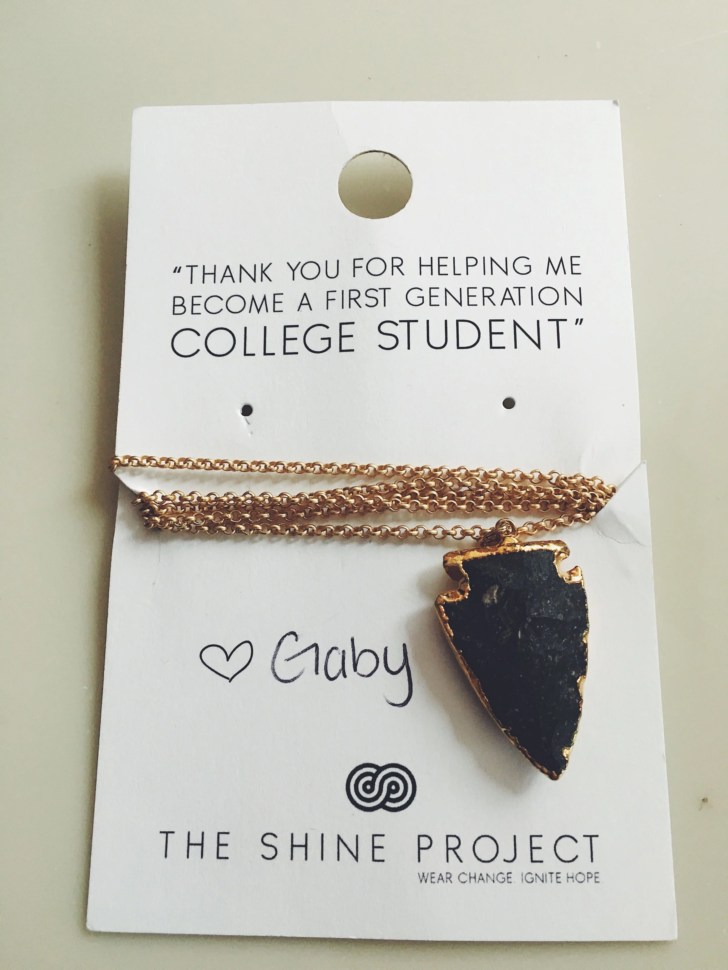 "Arrowhead Necklace"