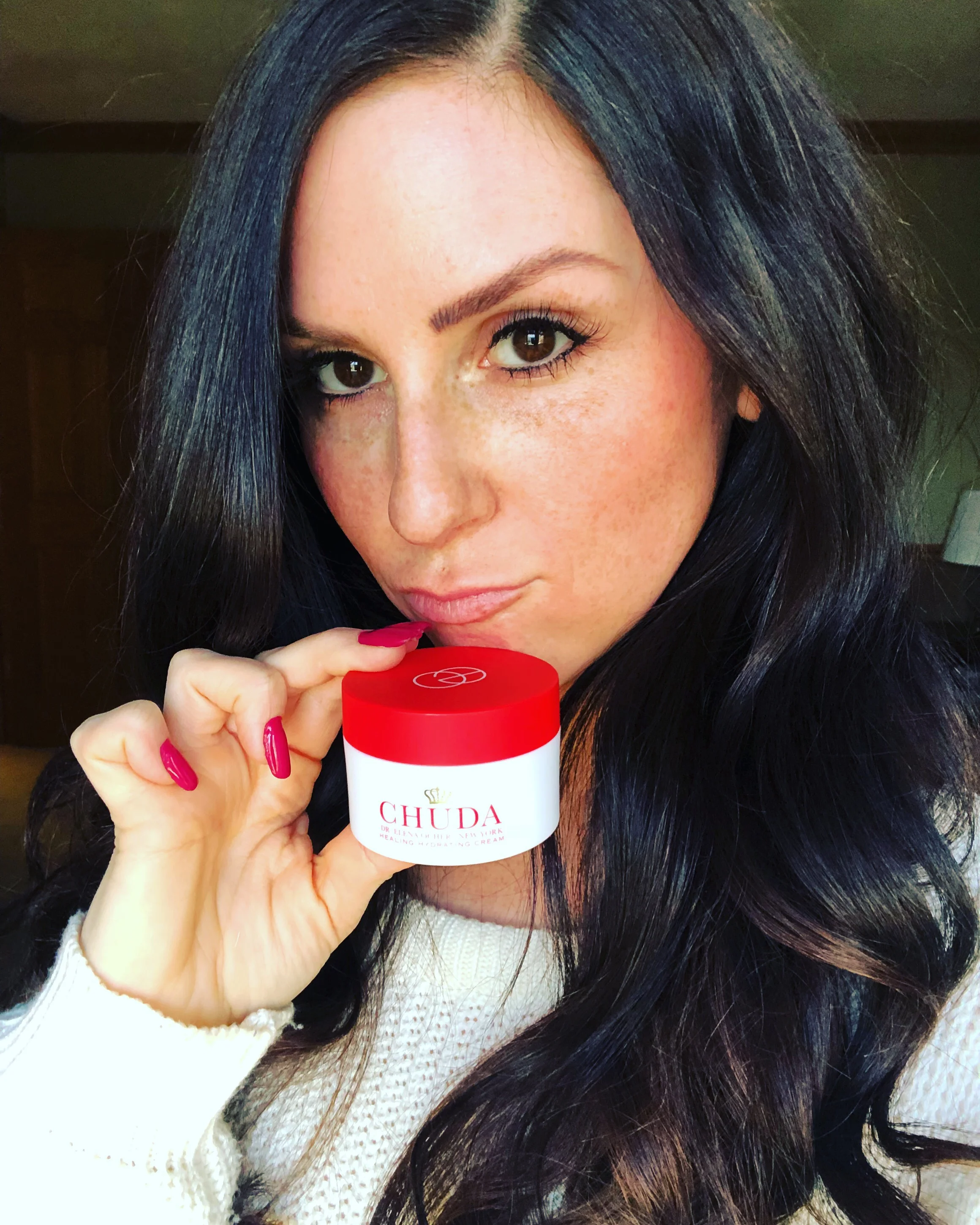 Day 7 of the Chuda Challenge (no make-up just lashes!) CHUDA Healing Hydrating Cream for $75 with discount code (50mL) - Retail Price $150 I paused my regular beauty routine for one week, including stopping all serums and other creams to take the Chuda Challenge and I noticed a few things. My skin was definitely super hydrated which I noticed right away because it has been very dry lately! My minimal acne spots cleared up quickly and my skin felt brighter. This was a new brand for me and I am super happy with the results!