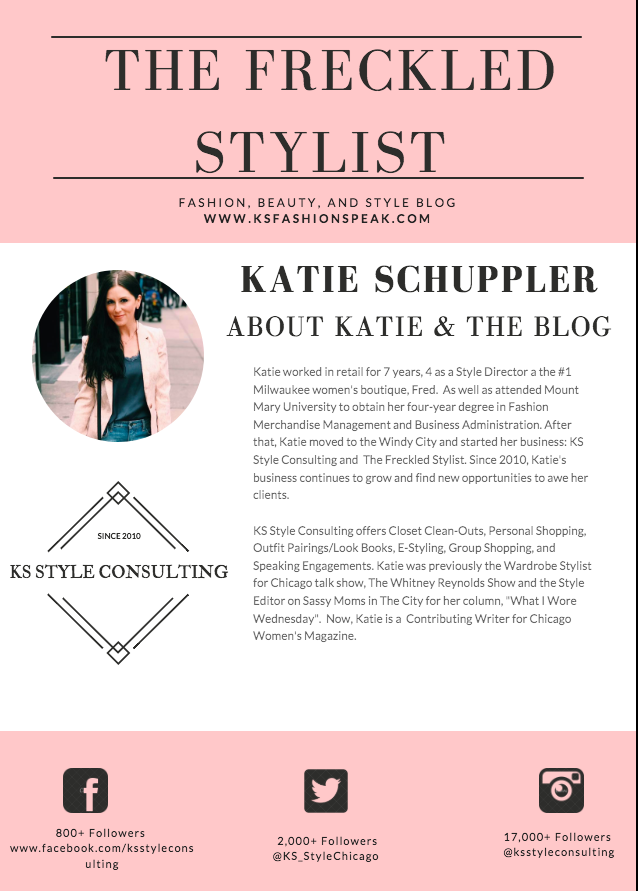 Media Kit The Freckled Stylist
