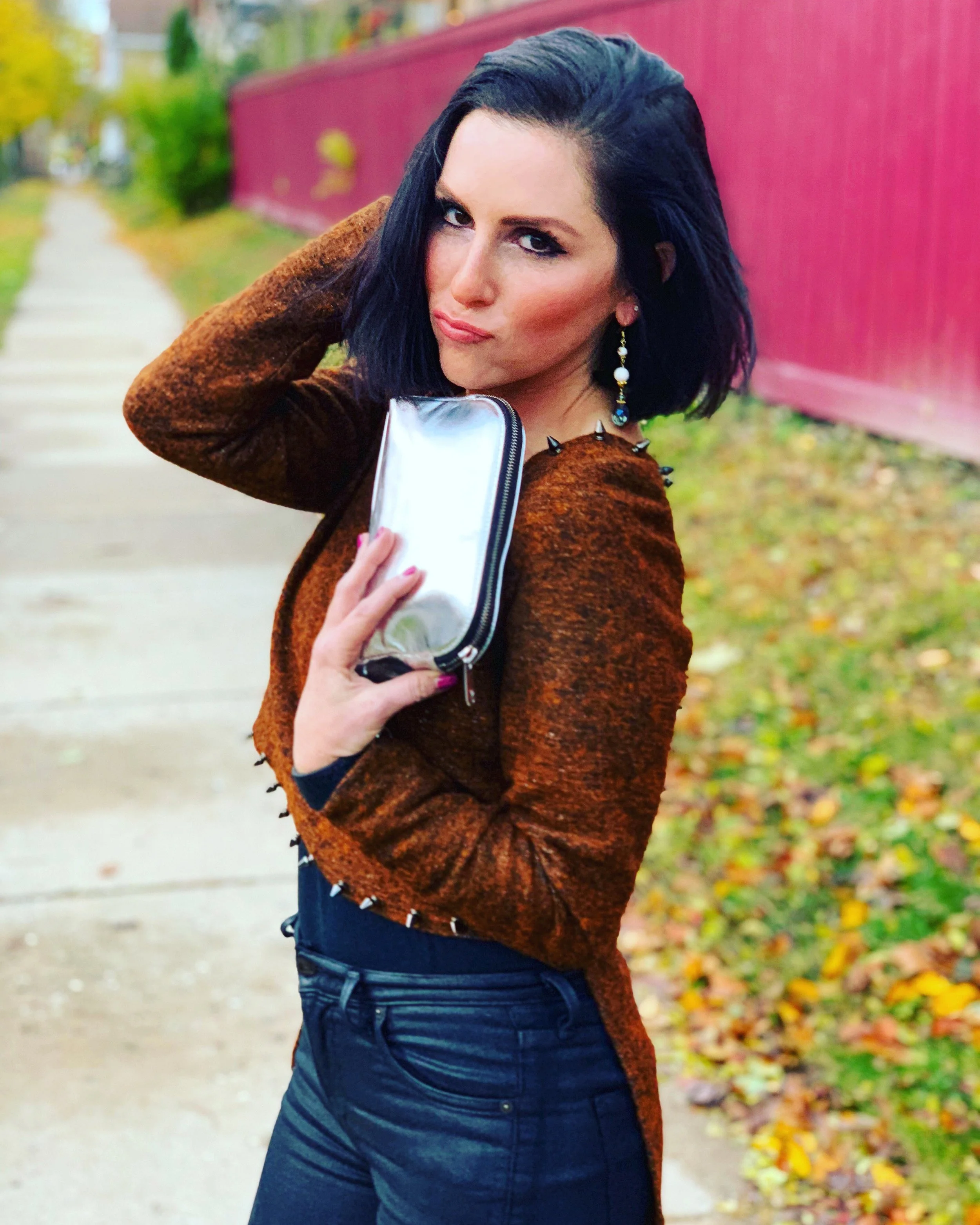 Silver Metallic Bag by BrennaB