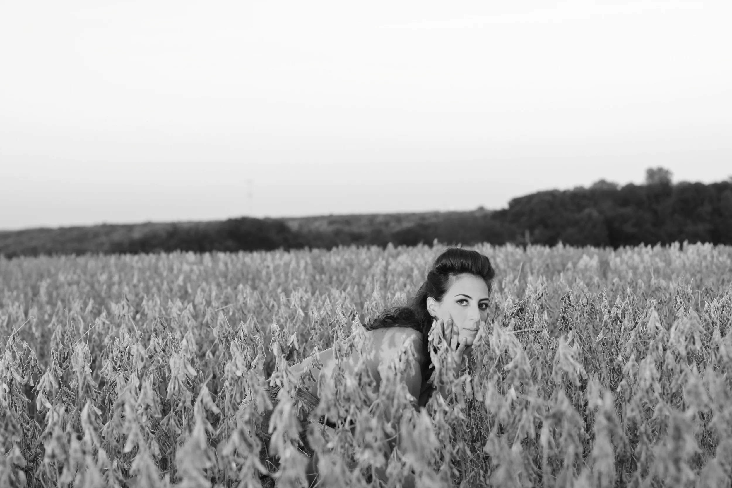 We saw a field on the way home, so of course we stopped and played around. 