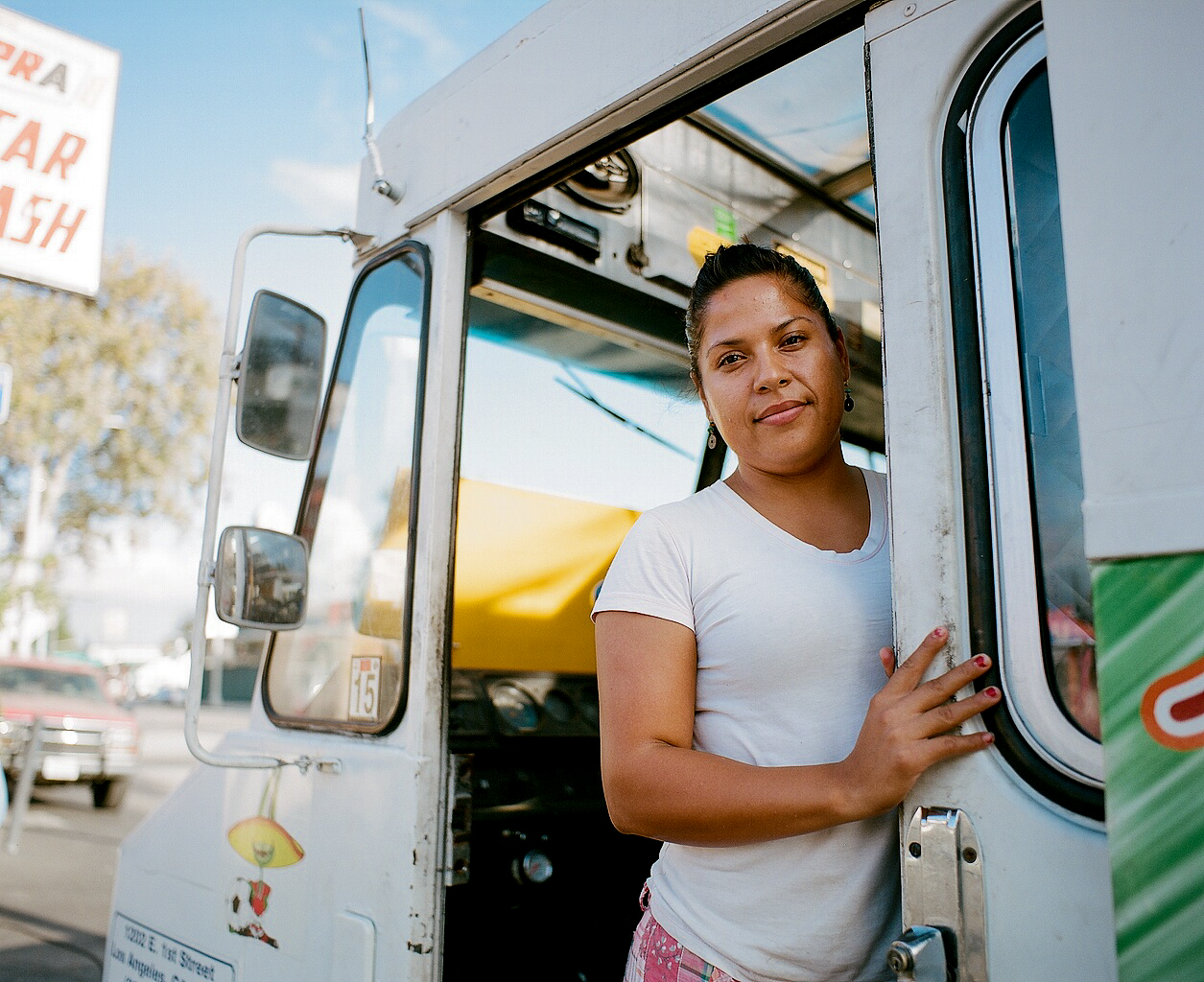 Minerva Pinera, daytime cashier at Tacos El Pique on York Blvd.