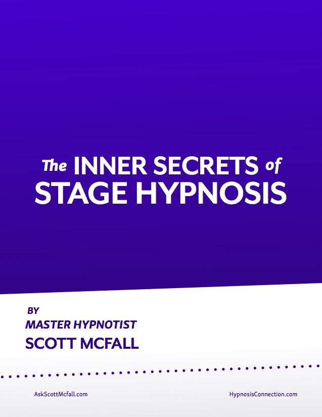 This is the book I hand out to all my stage hypnosis trainees where I reveal the secrets of how to perform an ethical hypnosis stage show and market services as a stage hypnotist.