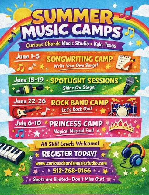 Summer Camps 2026 — Curious Chords Music Studio