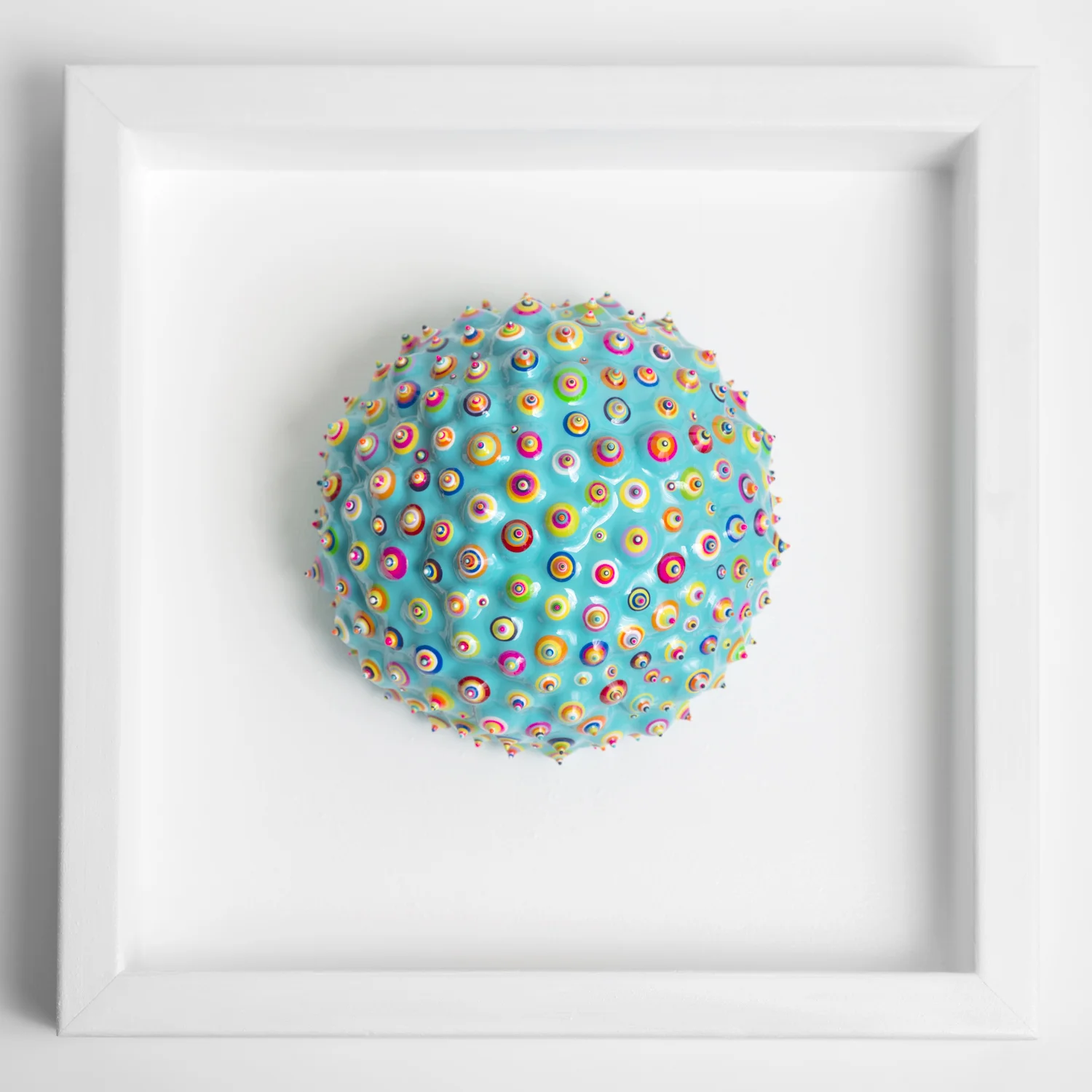 Bindu Coralina - SOLD Acrylic and resin on clay 12"x 12"x 3". 2015 TEXAS NEW TALENT 2015 official selection. Craighead Green Gallery. Dallas, Texas. 2015.