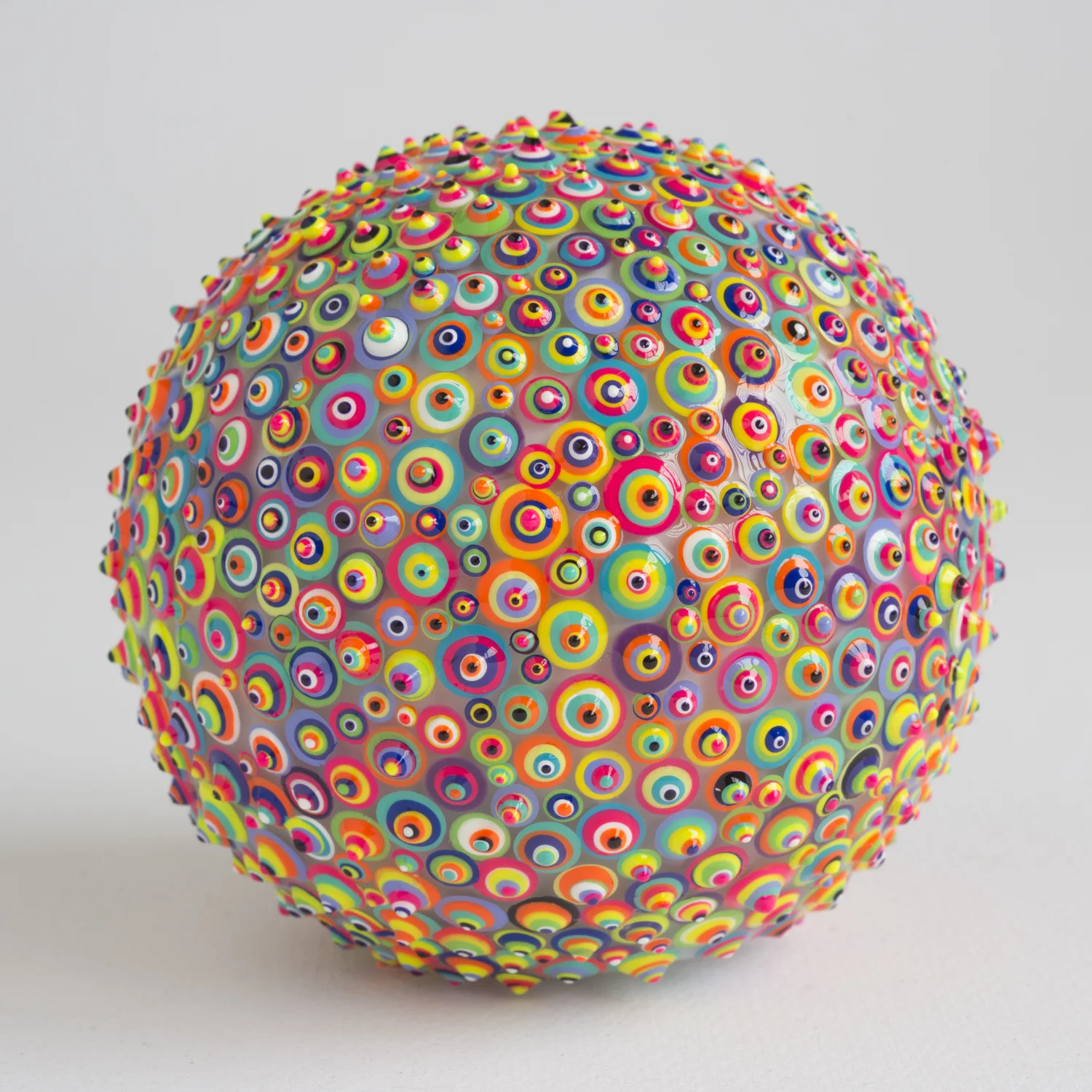 Bindu Mar - SOLD Acrylic and resin on glass. 2014.