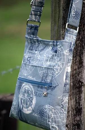 The Mailbag Crossbody Bag- A Triple Zip Hipster in two sizes — RLR