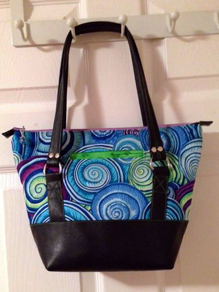 Titania Tote in Pleather Accents by Maxine McNeill 