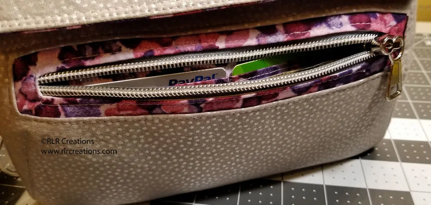 Just a few extra steps and you can create a front pocket that offers you the convenience of a built-in wallet to allow you more room on the interior for your daily essentials.