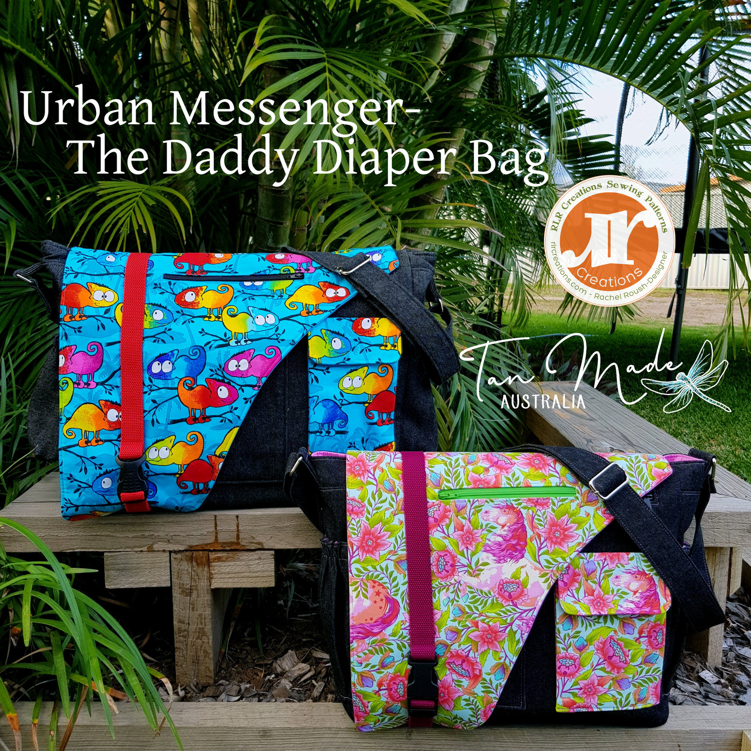 Urban Messenger Bag/Daddy Diaper Bag- Now Includes 2 SIZES — RLR