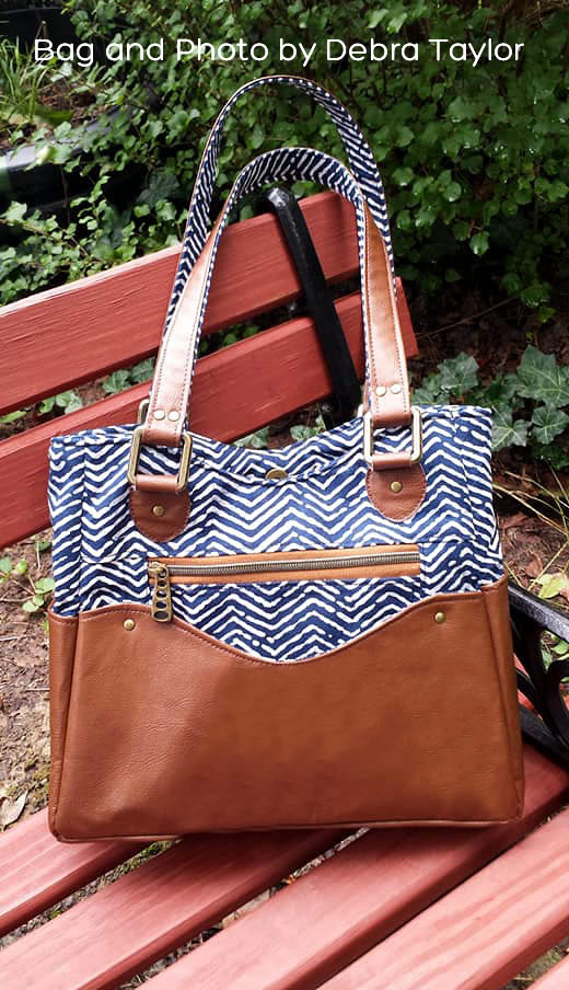 Emilina Handbag with an Internal Zipper Pocket Divider PDF Pattern