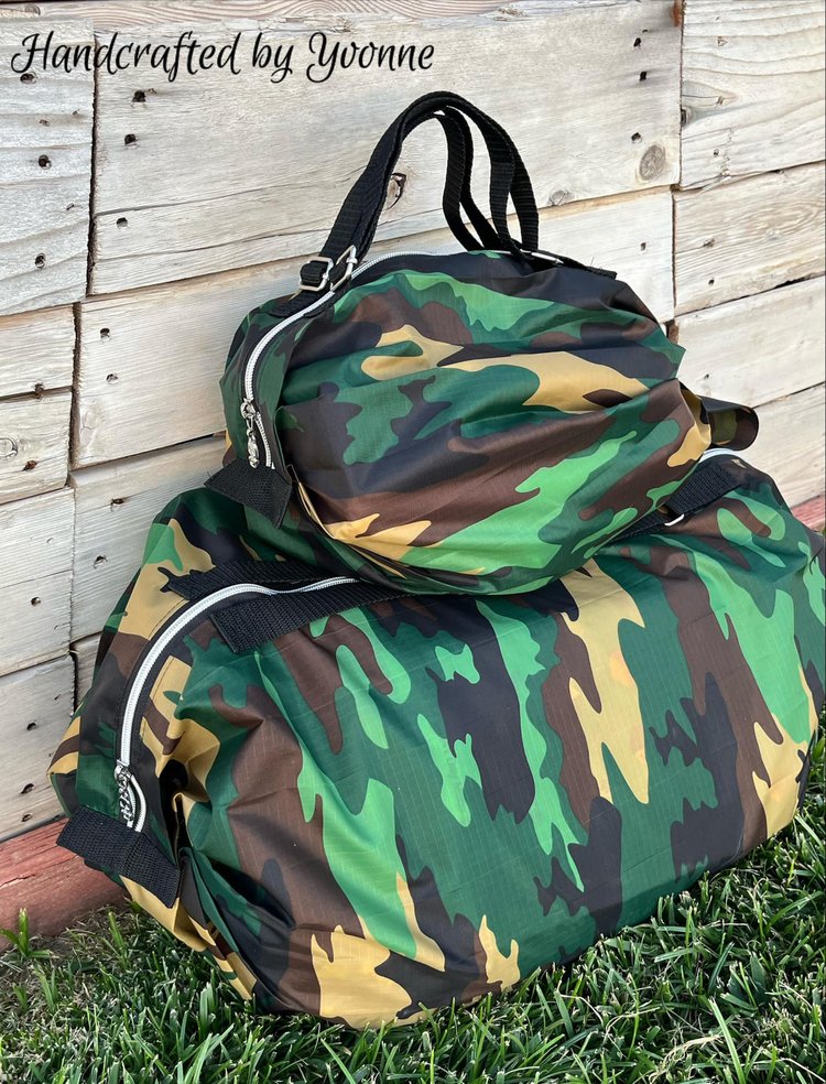 Extra Large Duffle Bag - Green Digital Camo