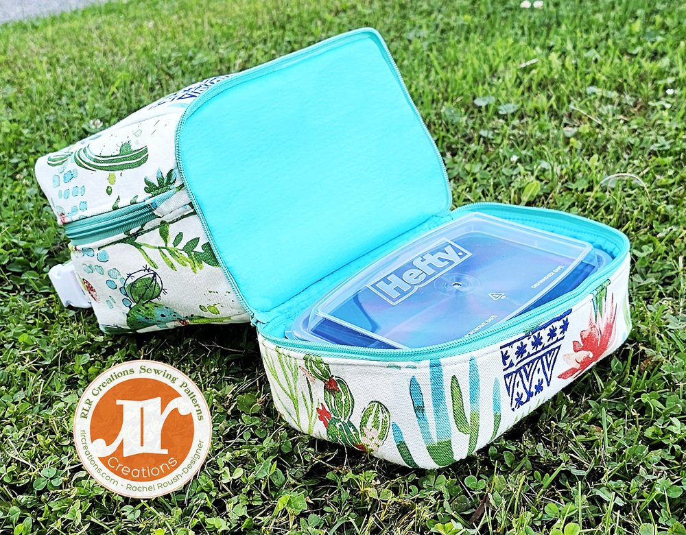 Tiffin Double Compartment Lunch Tote Sewing Pattern — RLR Creations