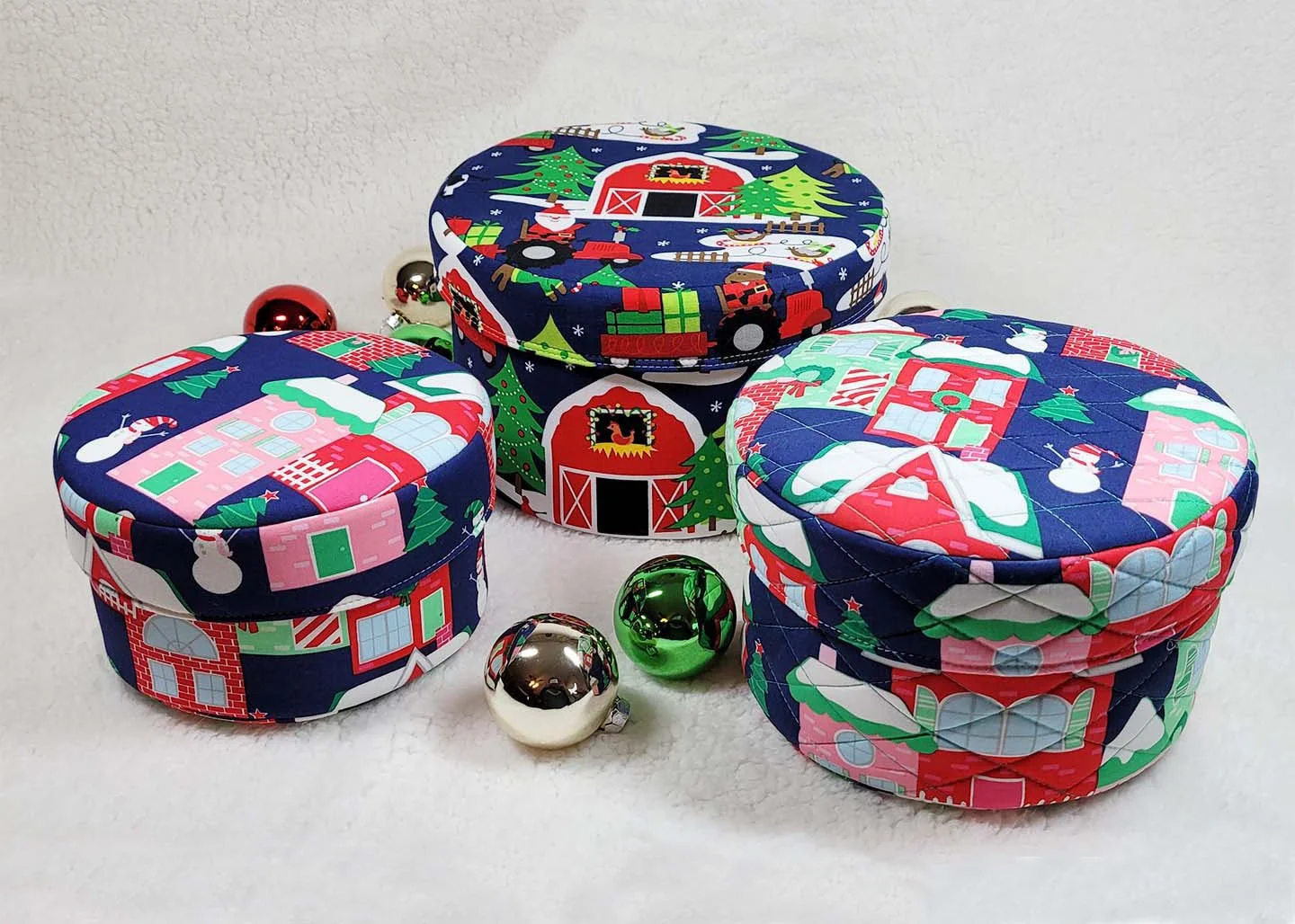 Holiday Nesting Band Boxes- 
