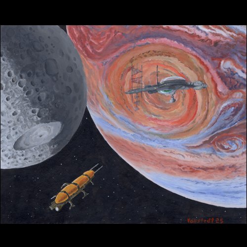 #142 - Research Facility At Polaris 9 - Original Artwork