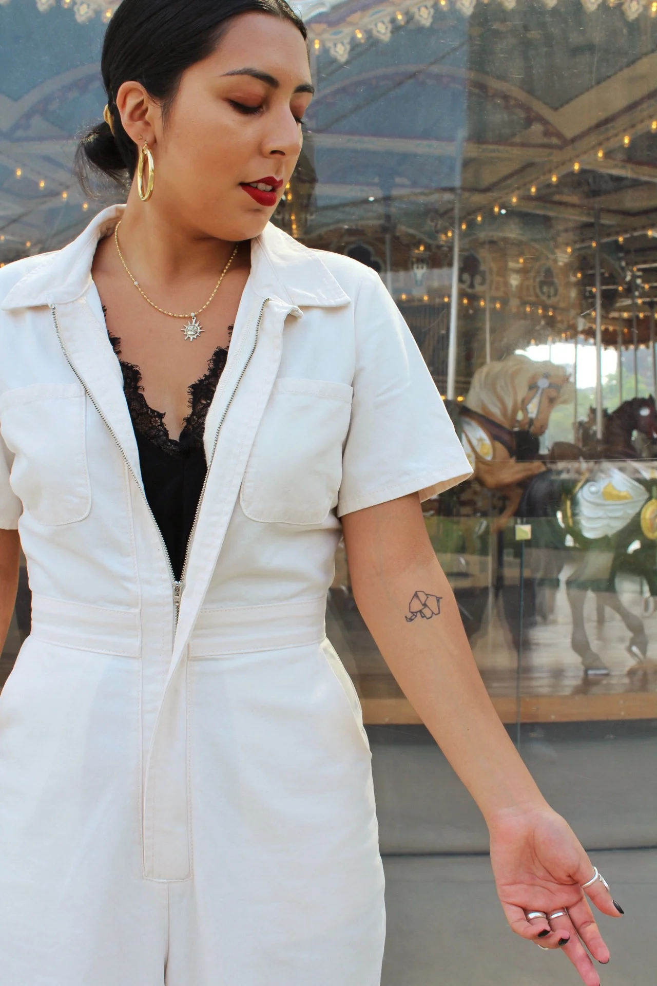 glossier boiler suit