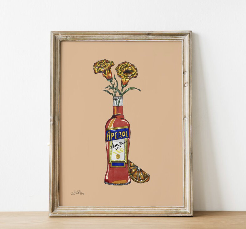 Cute Salute Aperol Wall Print