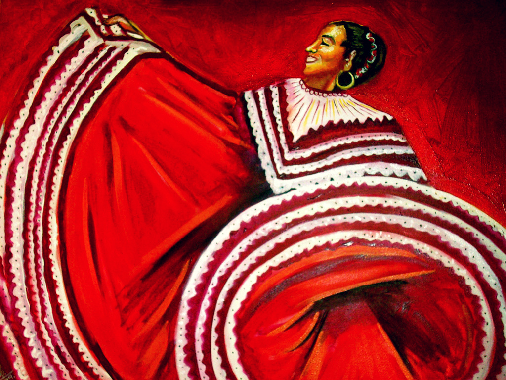 Woman in Red Dress