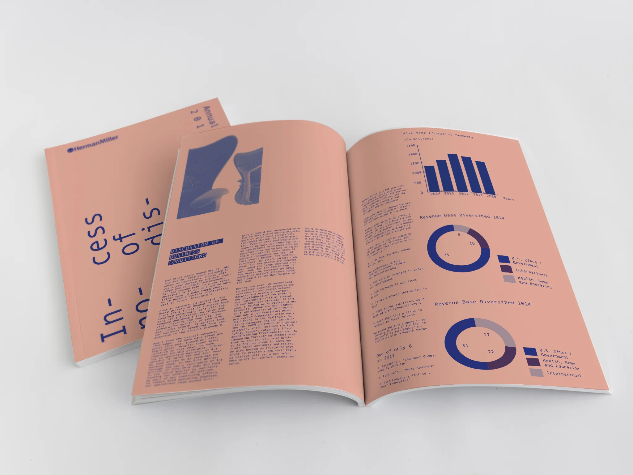 Herman Miller Annual Report Design by Seda Gumustas. www.seda-g.com