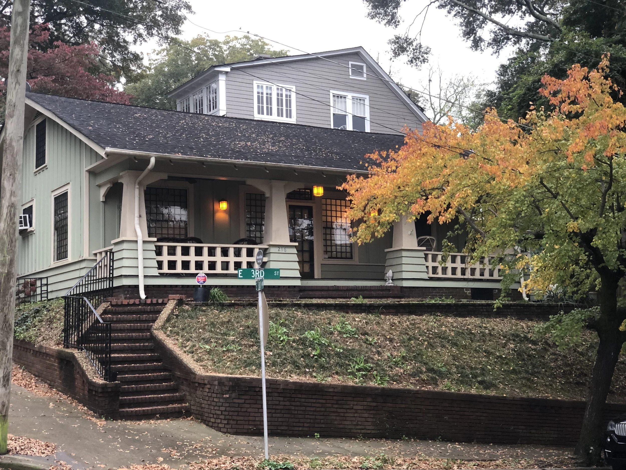 216 East Third Street before renovations begin.