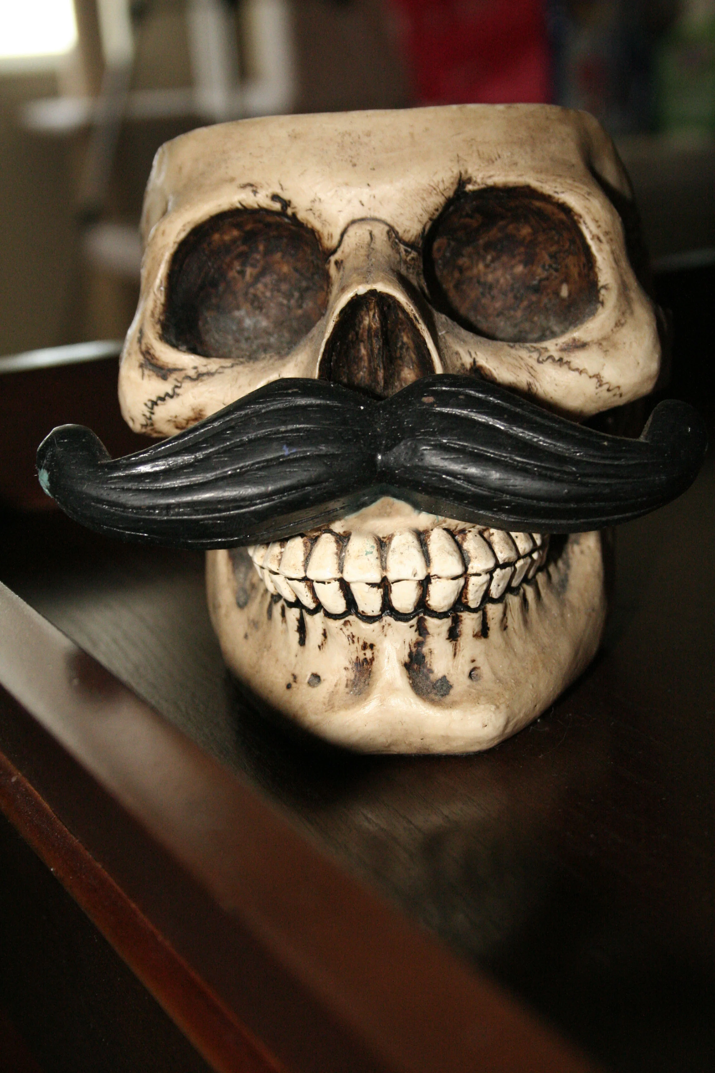 31: YOU'VE SEEN THIS GUY IN MY PHOTOS FOR THE BLOG AND A LOT IN MY HALLOWEEN TABLETOP POSTS. HE HOLDS OUR COASTERS AND MAKES ME HAPPY.
