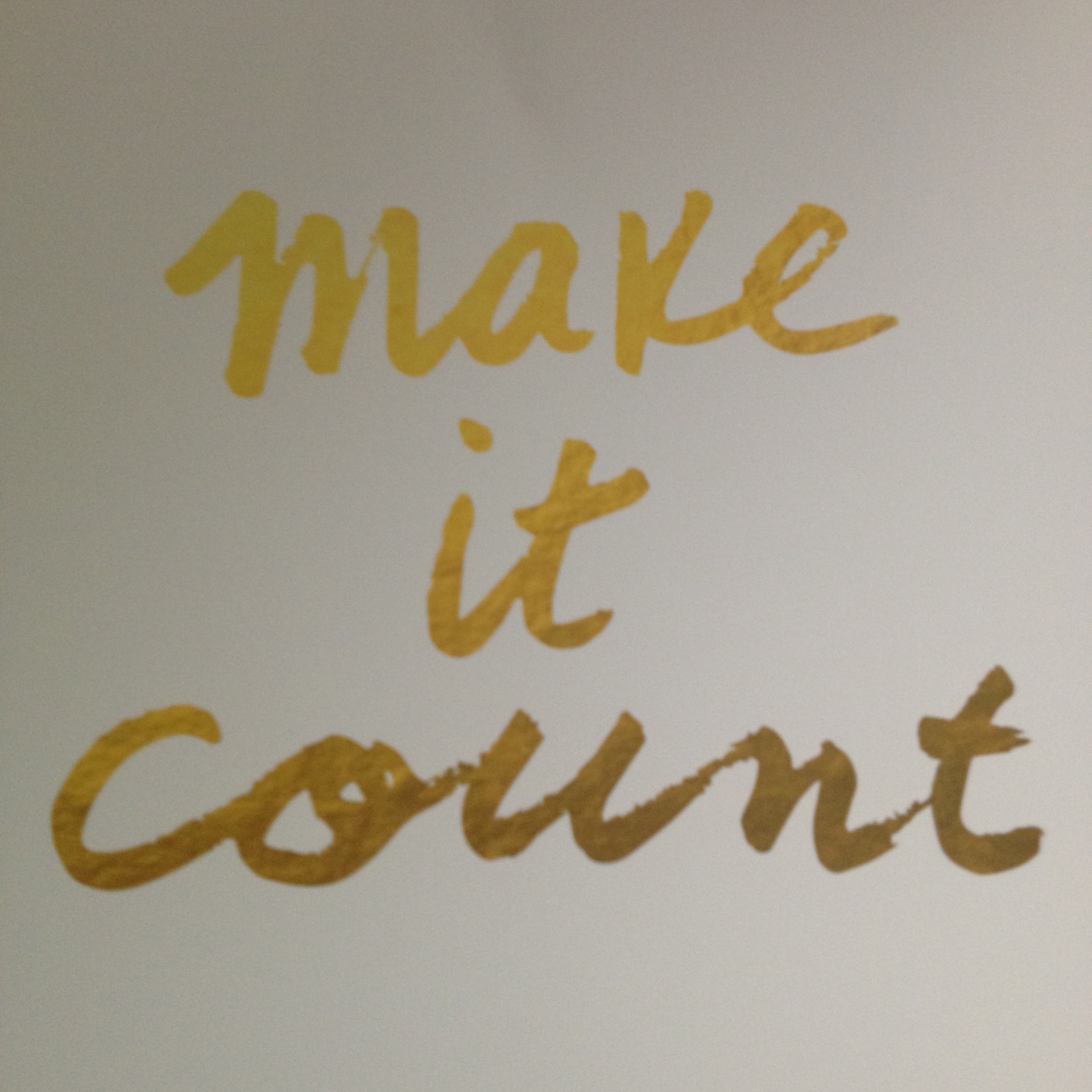 Make It Count