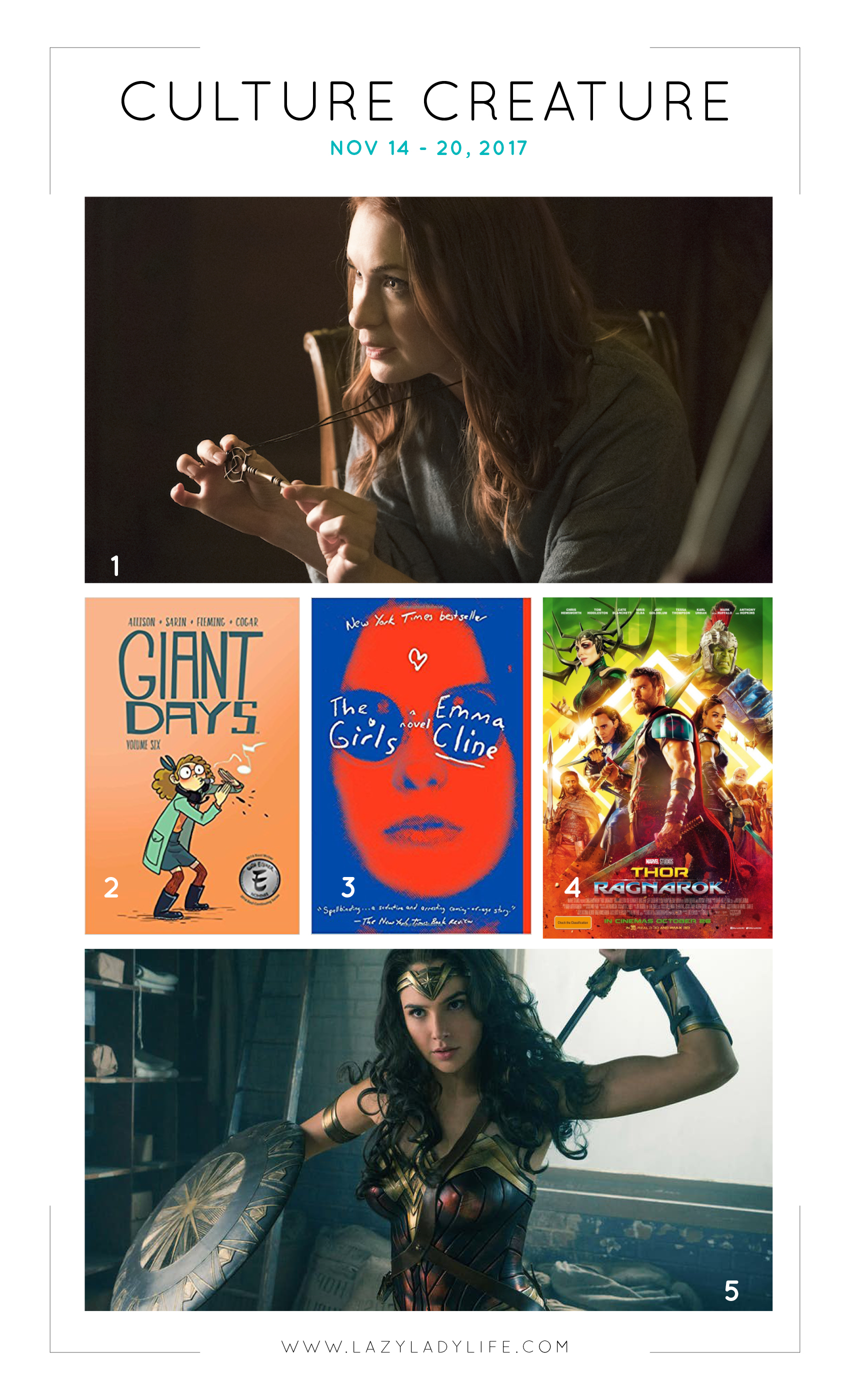 Culture Creature - The Magicians, Giant Days, The Girls, Thor and Gal Gadot!