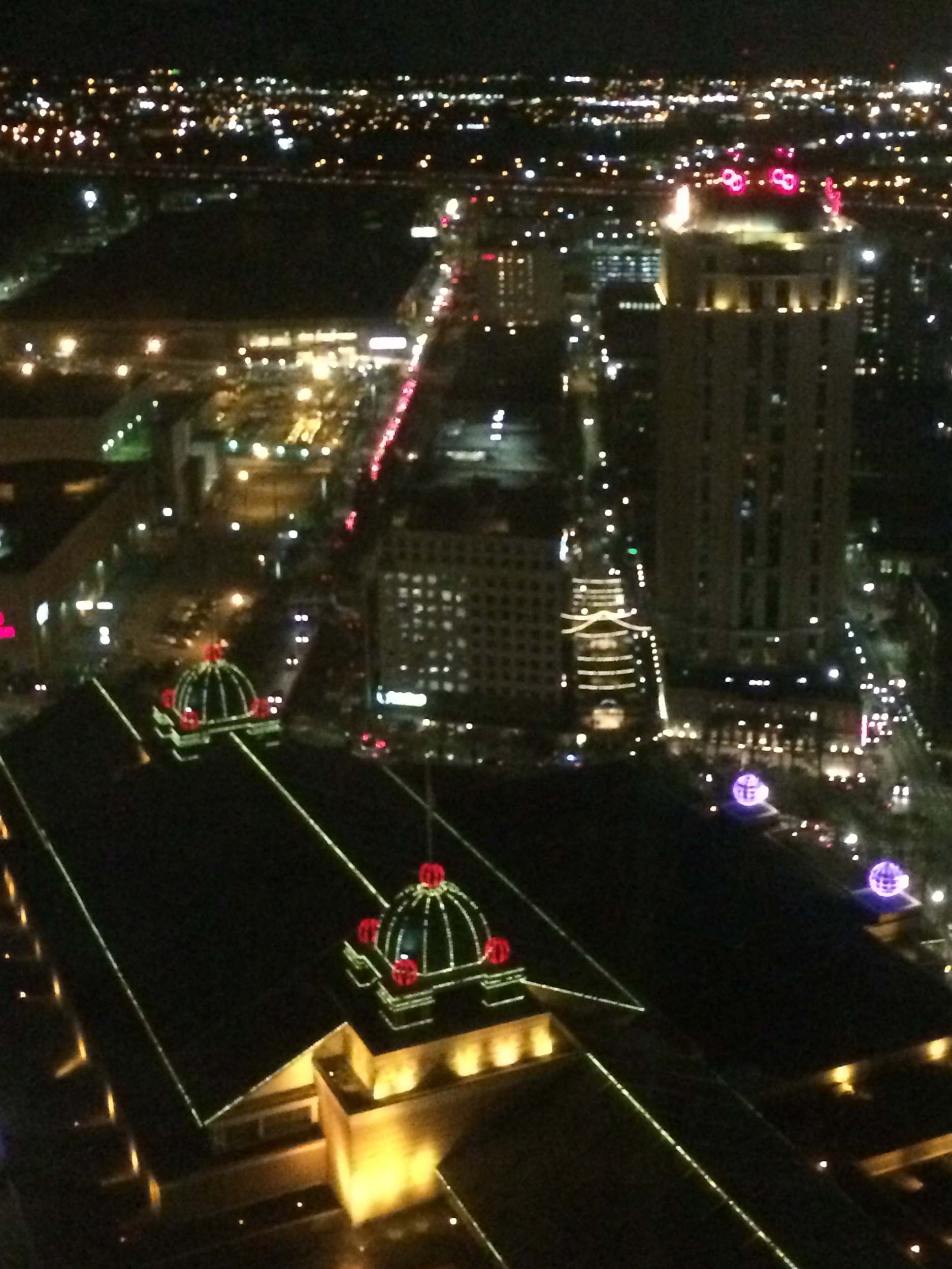 The view from my new job (this was around christmas time).