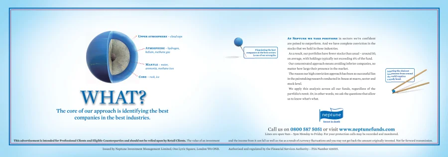 Half page spread