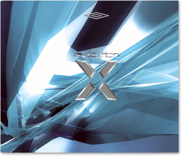 Brochure cover with sample spreads below