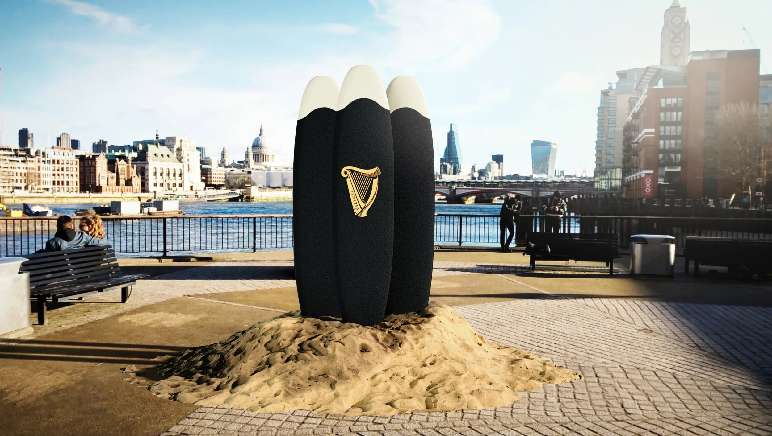 3 surfboards - Observation Point, Southbank