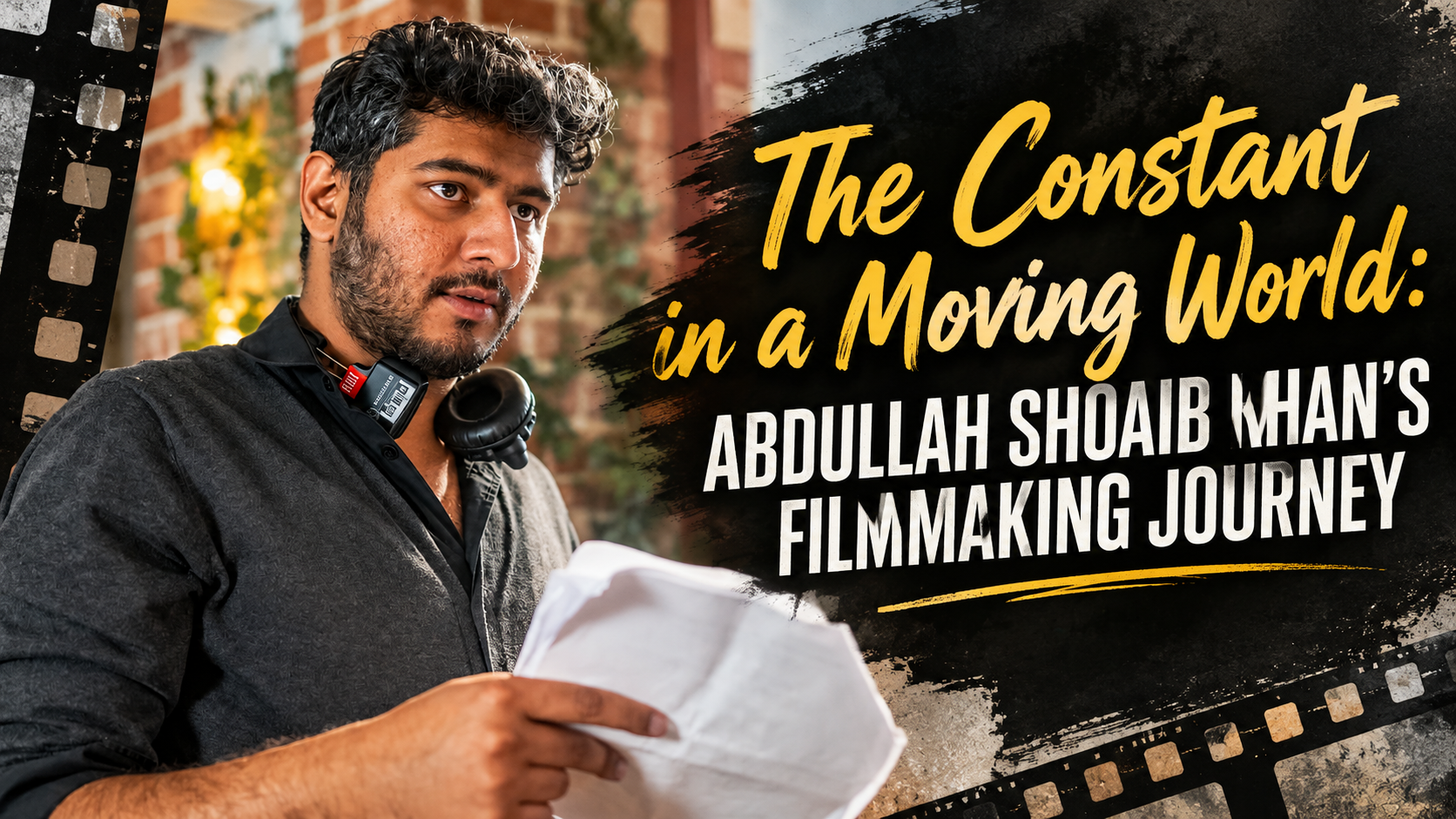 The Constant in a Moving World: Abdullah Shoaib Khan’s Filmmaking Journey