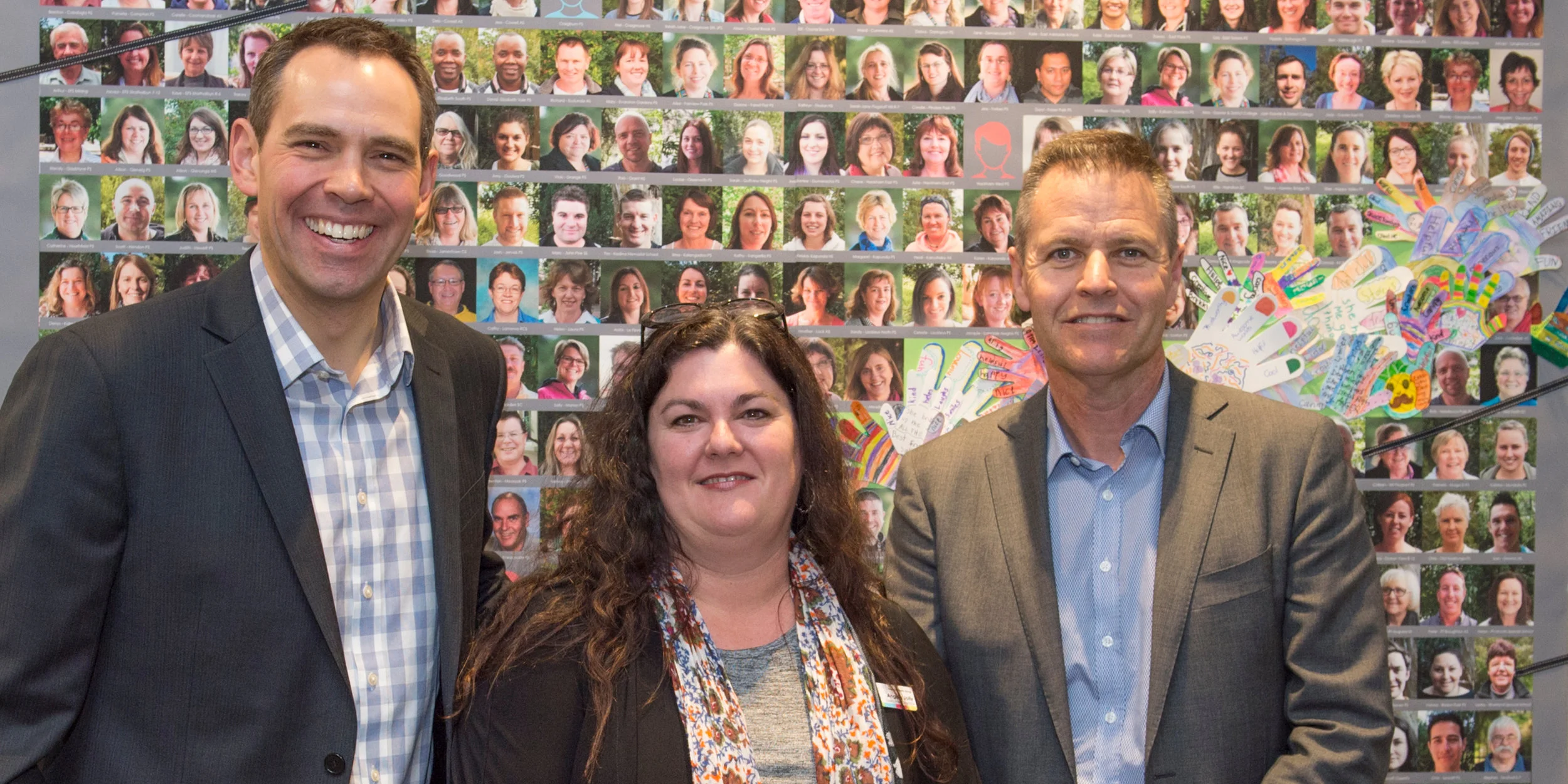 SMG Ambassador Brenton Ragless; Executive Director Angela Jolly and DECD Chief Executive Rick Persse