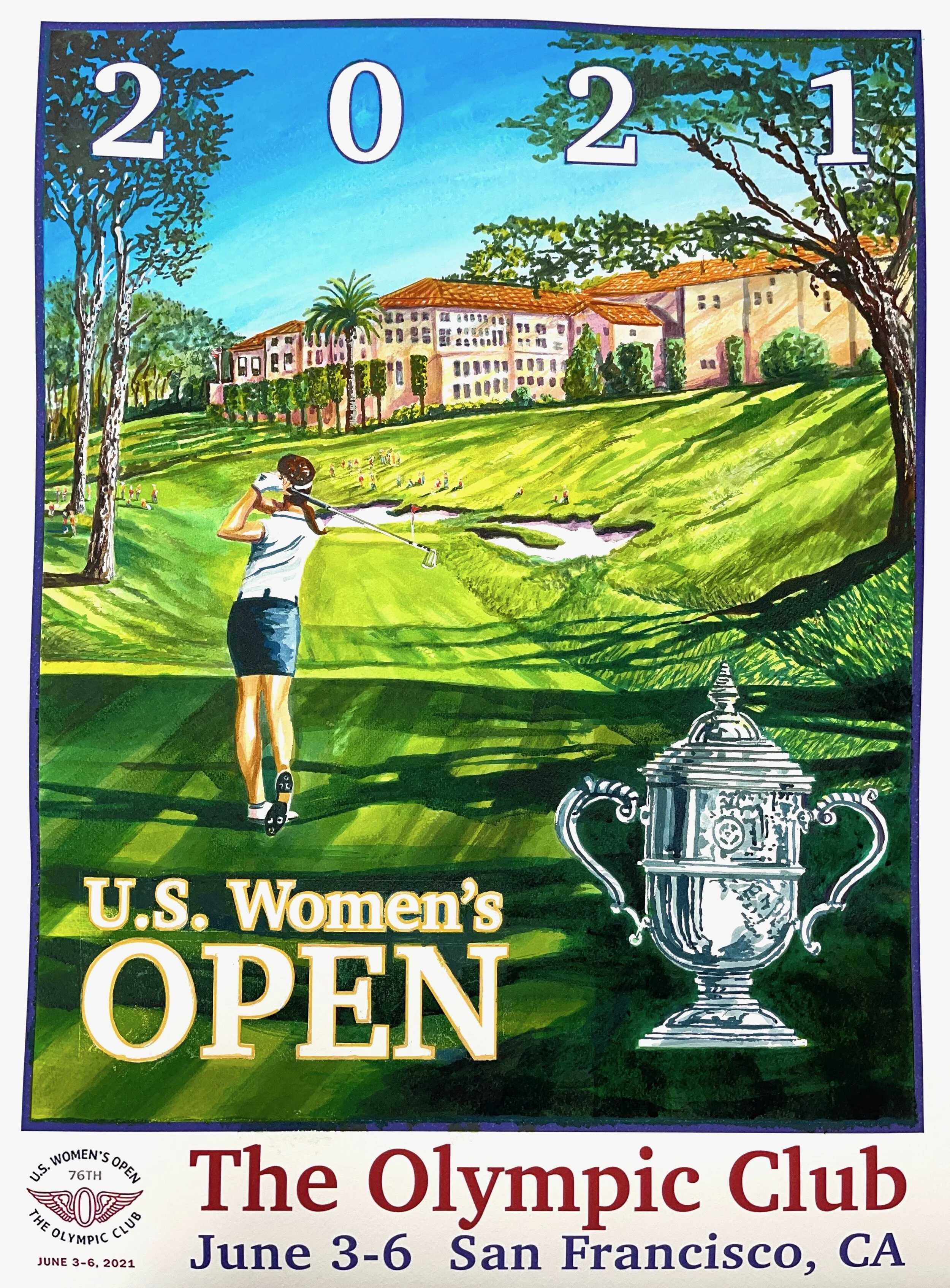 Poster for USGA 2021 US Women’s Open 18 x 24