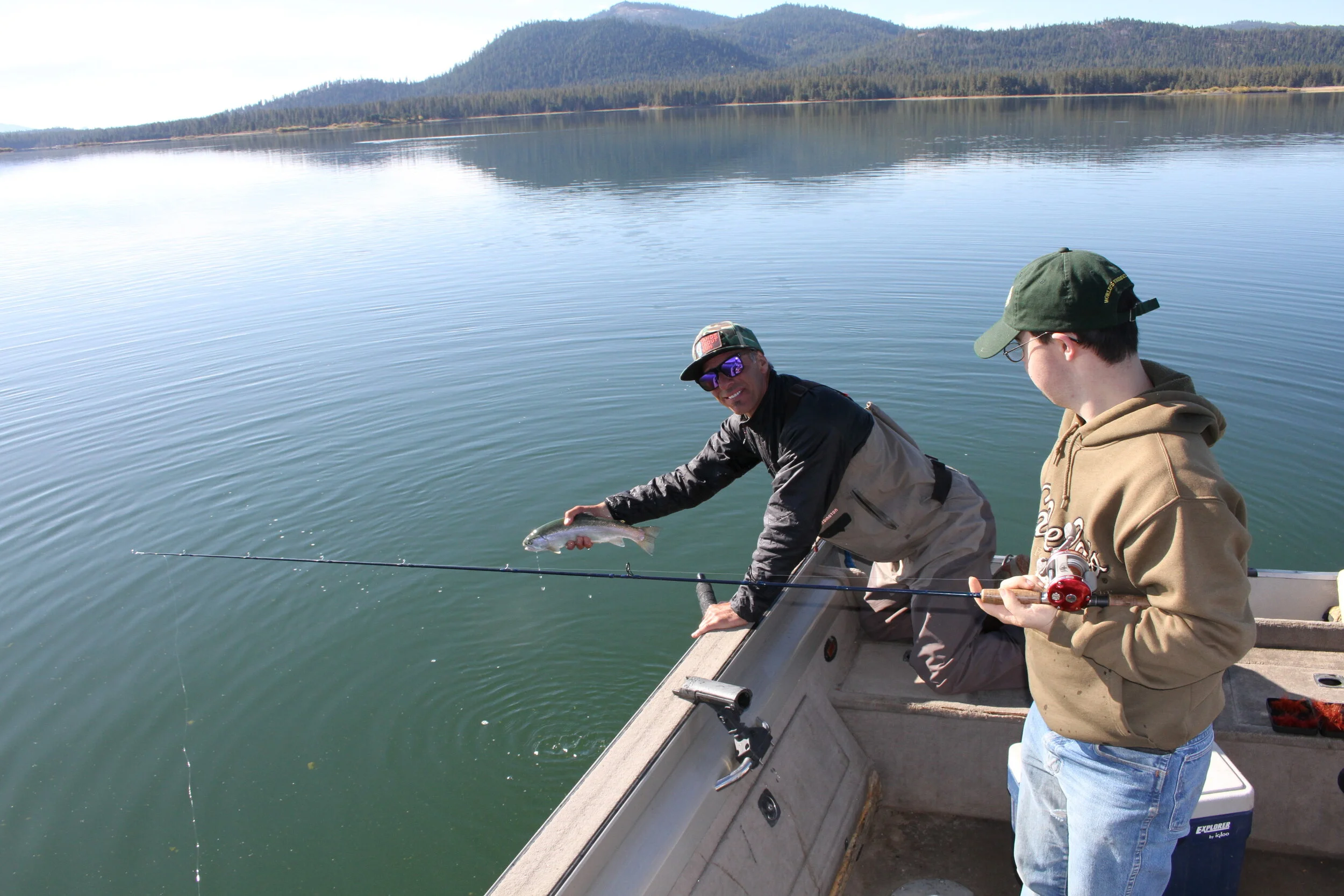 Lake Davis CA, Jay Fair Style Fly Trolling —