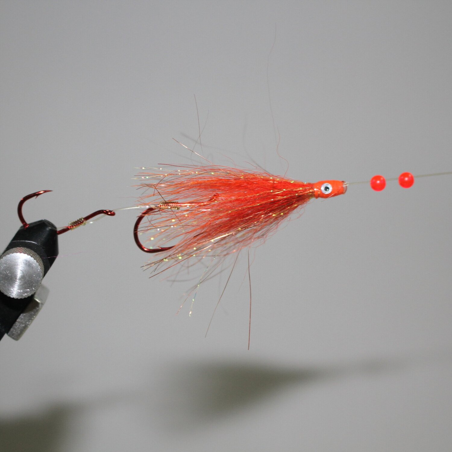 Custom Angler Fluorescent Orange Kokanee Fishing Fly Salmon Steelhead Coho 
