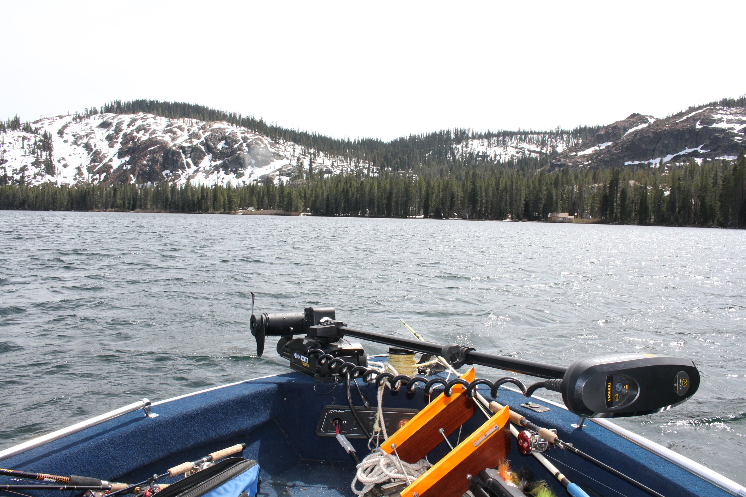 Snow on slopes, Gold Lake.