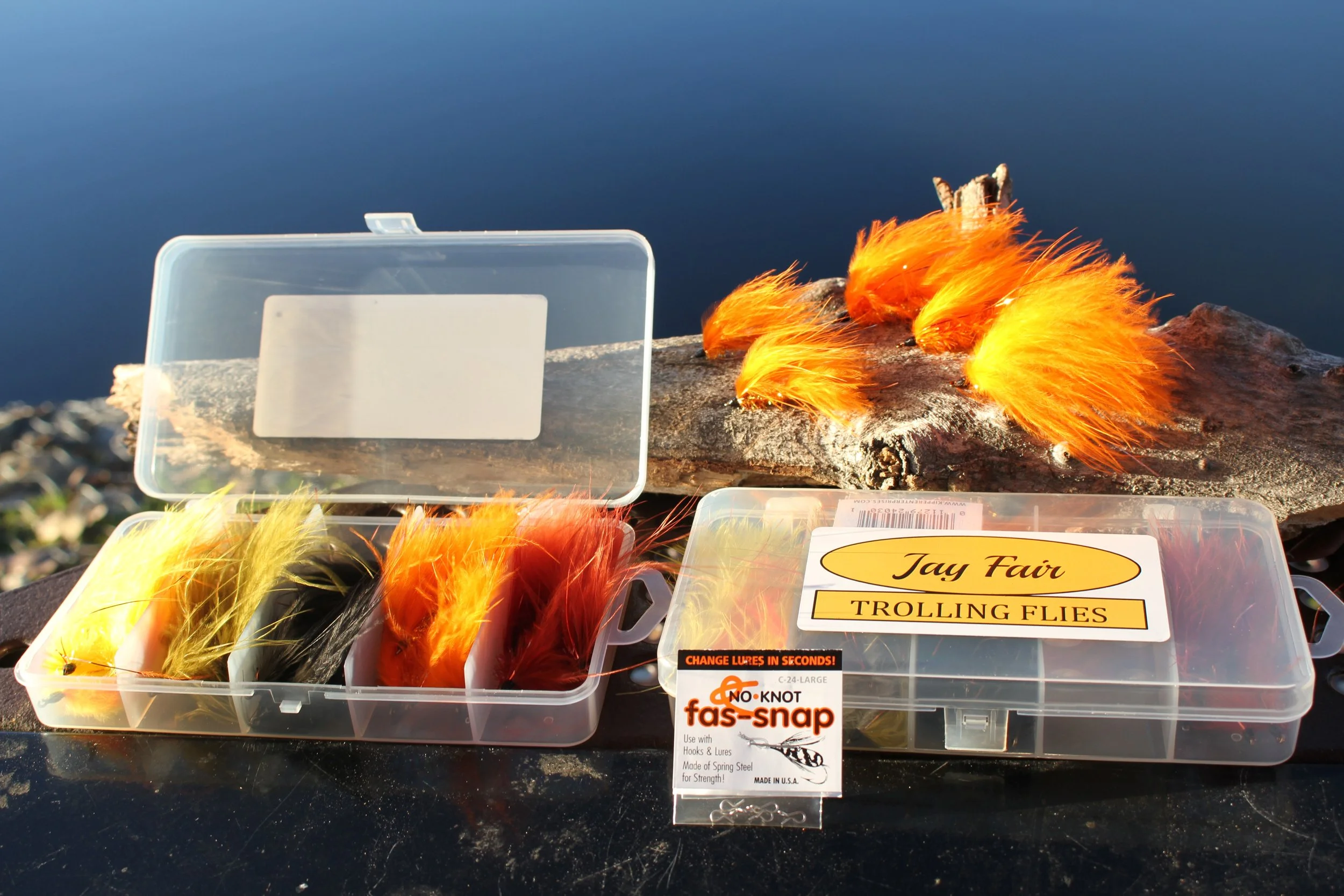 Boxed Selection of Jay Fair Flies