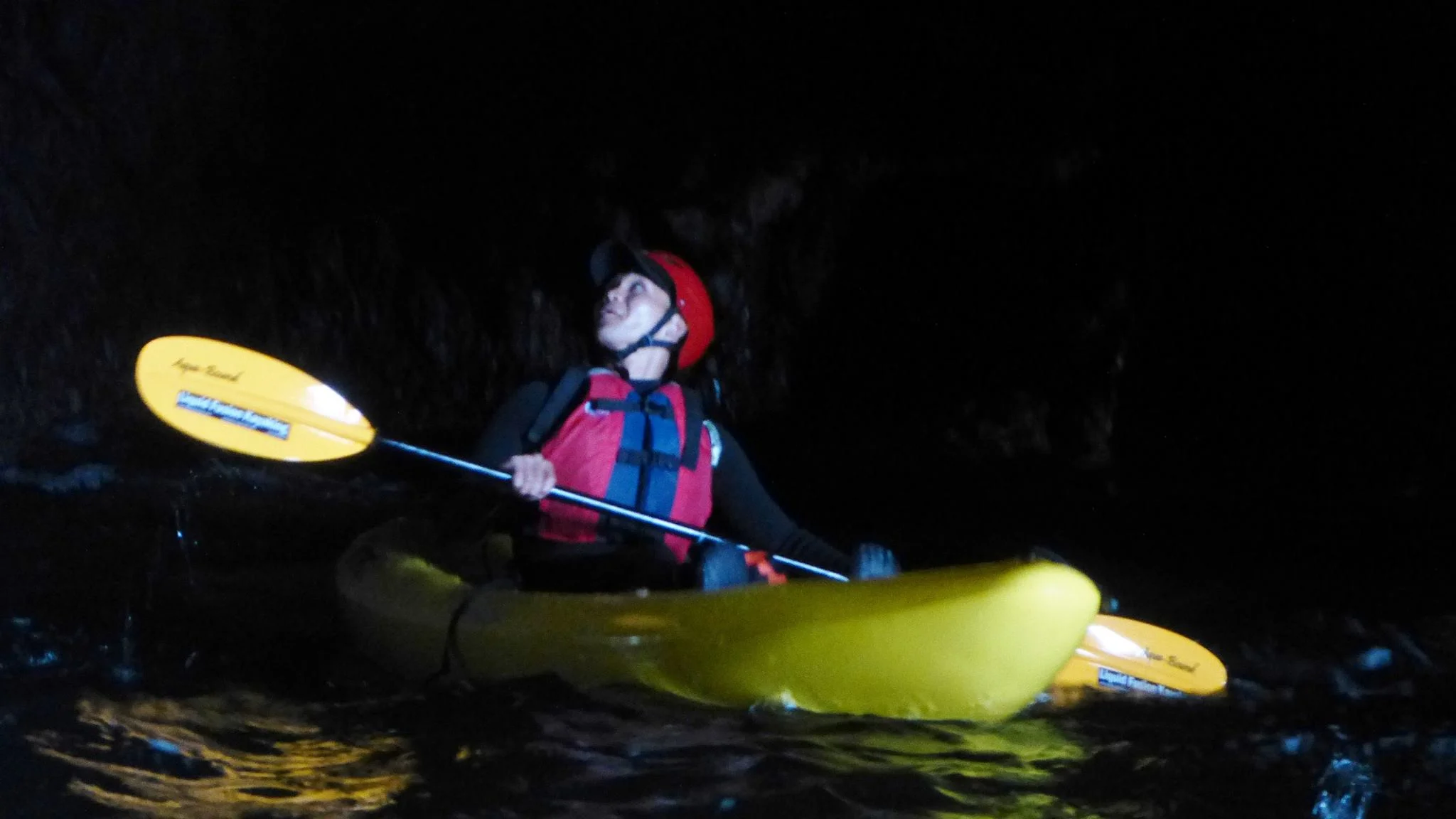 Kayaking into a Sea Cave along the Mendocino Coast