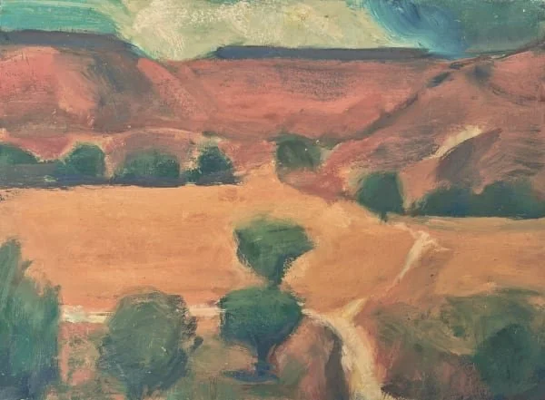 Small #11.   Clay Hills with Lava Rim