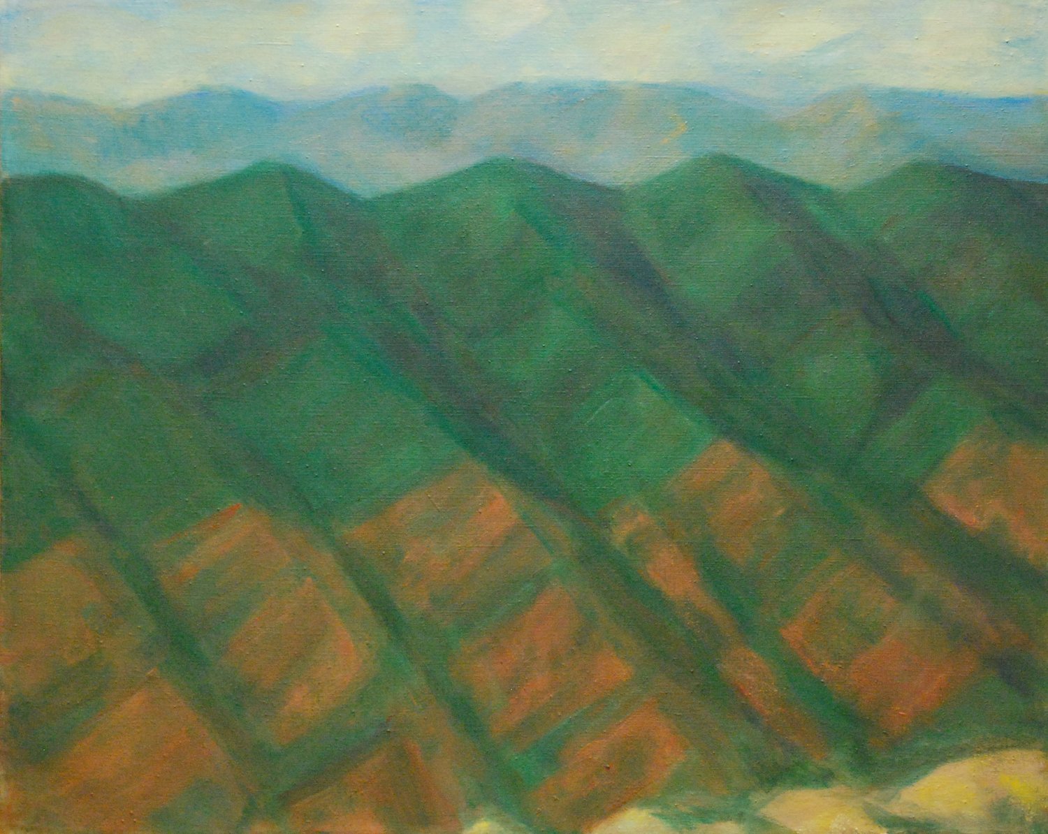 171. Foothills and Chaparral-Covered Ridge  32 x 40.jpg