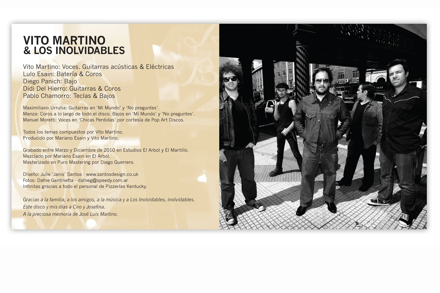 Inner booklet design
